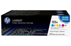 HP 125A 3-pack Cyan/Magenta/Yellow LaserJet Toner (CF373AM)